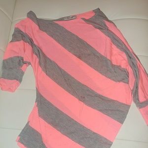 Pink and grey top